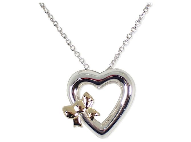 Tiffany & Co Collar Péndulo Corazón Cinta Tiffany
