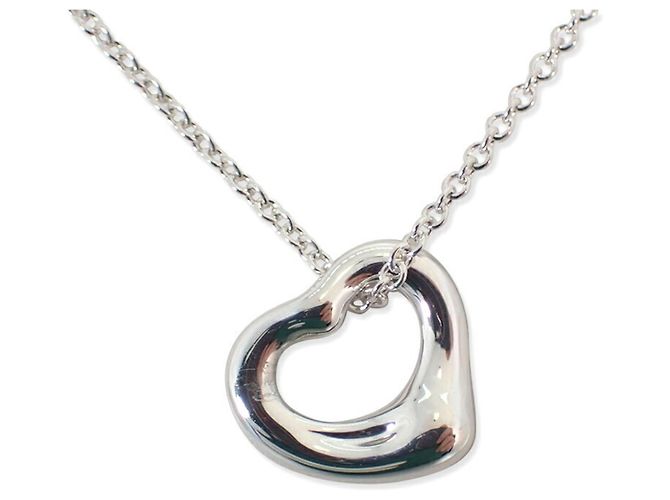 Tiffany & Co Colar com pingente de coração em prata Ag925 Tiffany