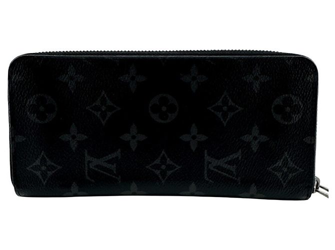 Louis Vuitton Monogram Eclipse Bi-Fold Wallet Brown Black
