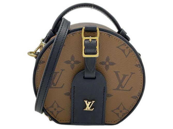 Borsa a Spalla Boite Chapeau Mini Monogram Louis Vuitton Marrone
