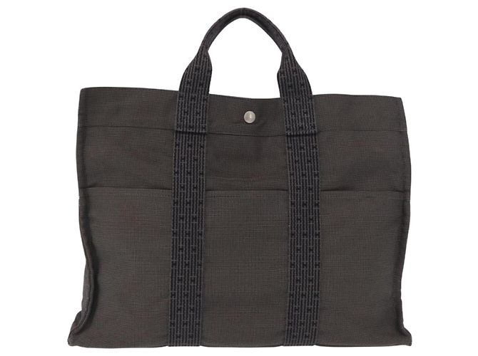 Hermès Fourre-tout Herline aus Canvas Braun