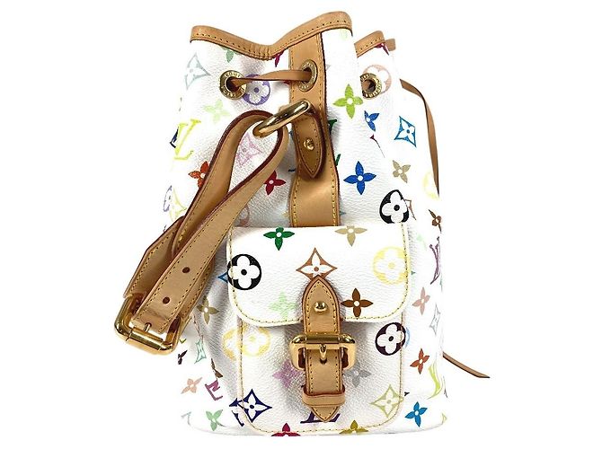 Noe Louis Vuitton Monogram Multicolore Petit Noé Shoulder Bag White