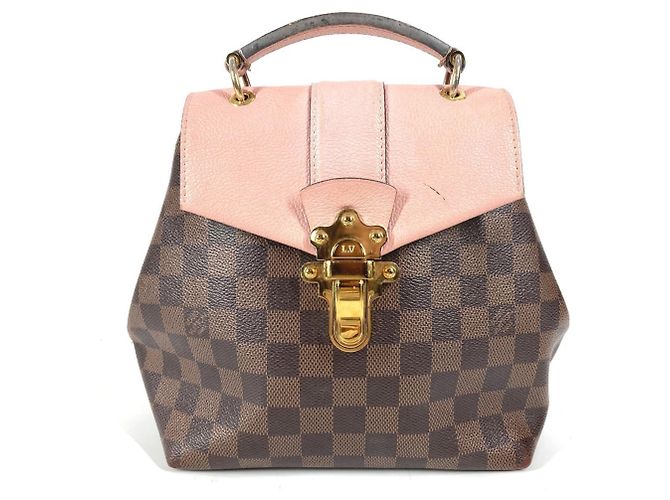 Bolsa Damier Crampton Louis Vuitton Marrom Rosa