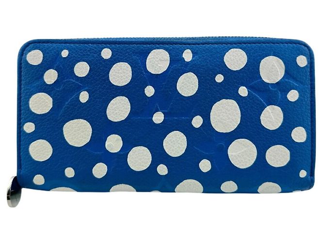 Cartera Zippy Infinity Dot M81954 de Louis Vuitton Blanco Azul