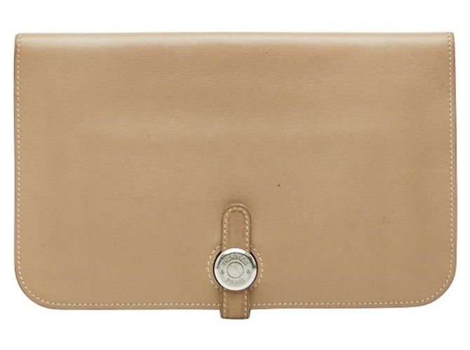 Cartera Larga Duo Dogon GM de Hermès Beige