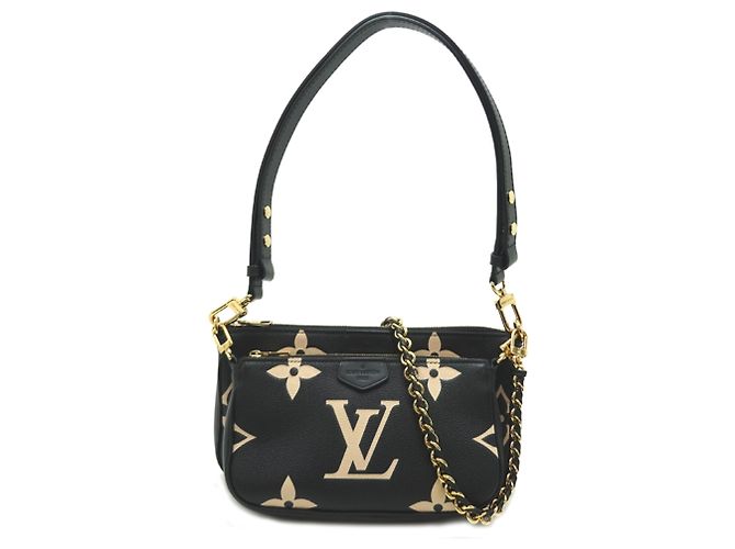 Louis Vuitton Multi Pochette Acessórios Preto Bege