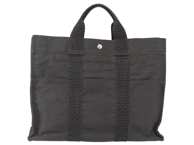 Hermès Hermes Fourre-tout Herline Canvas Brown