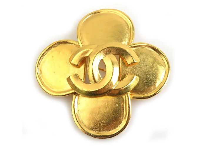 Spilla in metallo dorato Chanel per donne D'oro