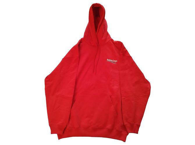 Roter Baumwoll-Sweatshirt von Balenciaga