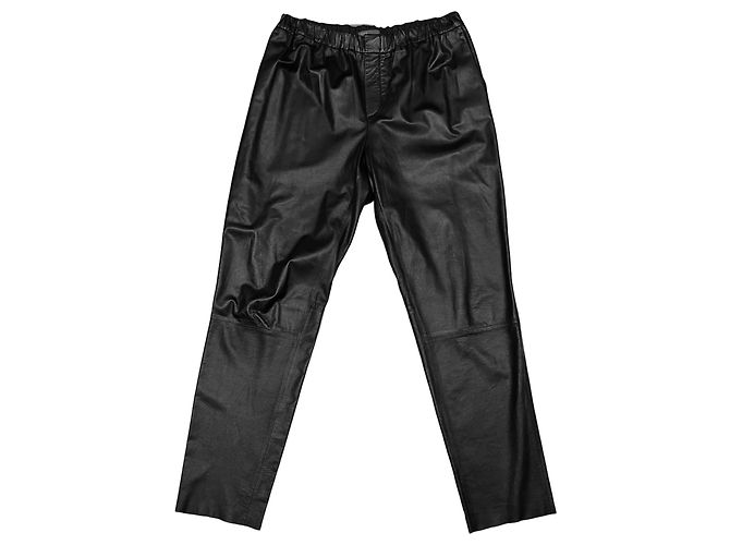 Vince Lammlederhose Schwarz