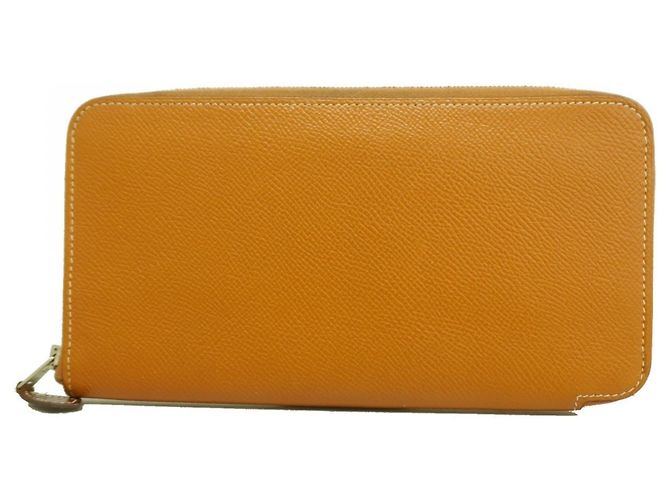 Hermès Hermes Azap Long Silk Wallet in Cognac