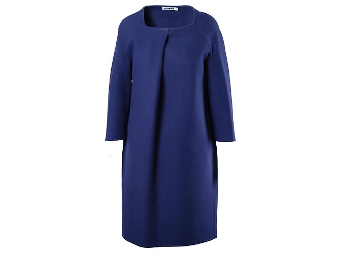 Blaue Kleid Jil Sander