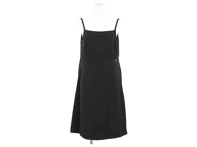Timeless Chanel P37628 Seidenkleid Schwarz