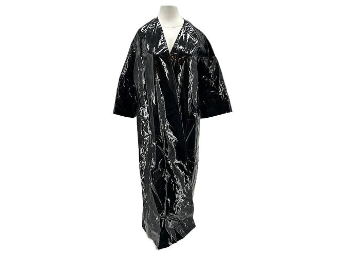 Filippa K Trench de vinilo negro