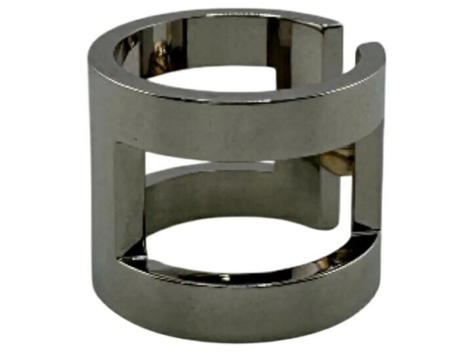 Ring Anello per sciarpa H Perle di Hermès Argento D'oro Metallo