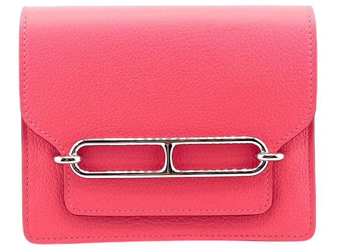 Hermès Hermes Lauris Leather Bifold Wallet in Pink