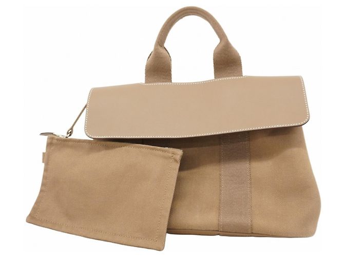 Bolso Hermès Valparaiso PM Toile Chevron Gris pardo