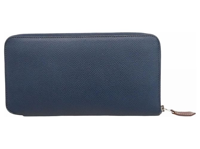 Cartera Larga Azap de Hermès en Cuero Epsom Azul