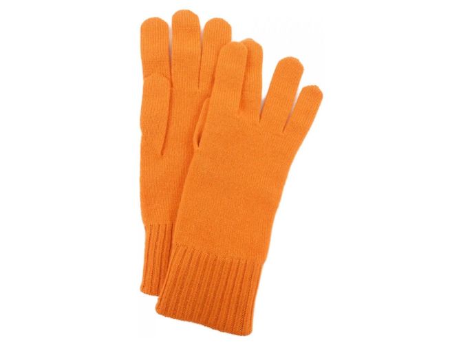 Guantes de cachemira cálidos Hermès Naranja