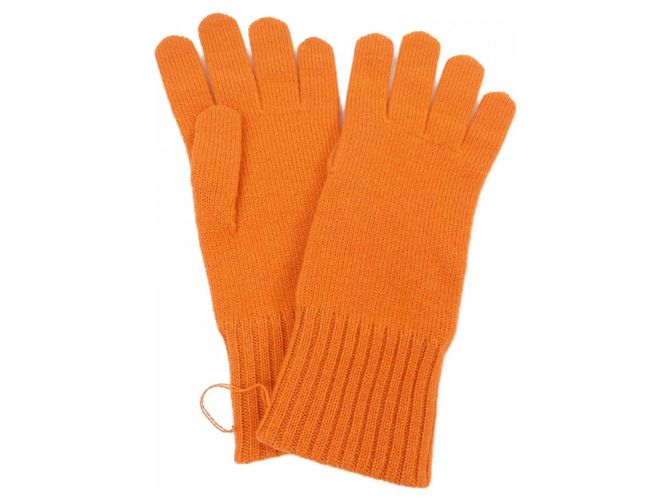 Warme Cashmere-Handschuhe von Hermès Orange