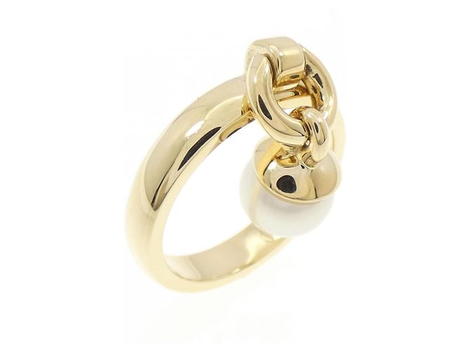 Tiffany & Co Anello in perle Akoya Tiffany D'oro