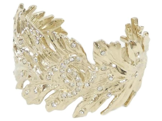 Pulseira de cristal dourado Chanel ABF704