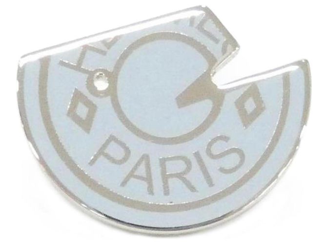 Broche Carousel Hermès Plata Azul claro