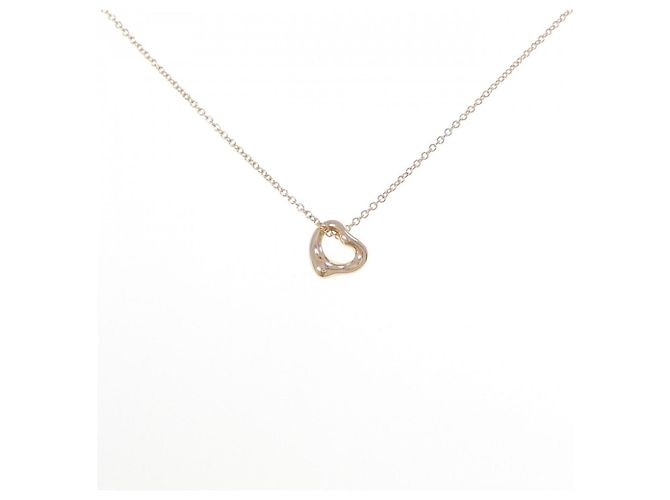 Elsa Peretti Tiffany & Co Colar Open Heart Tiffany Dourado