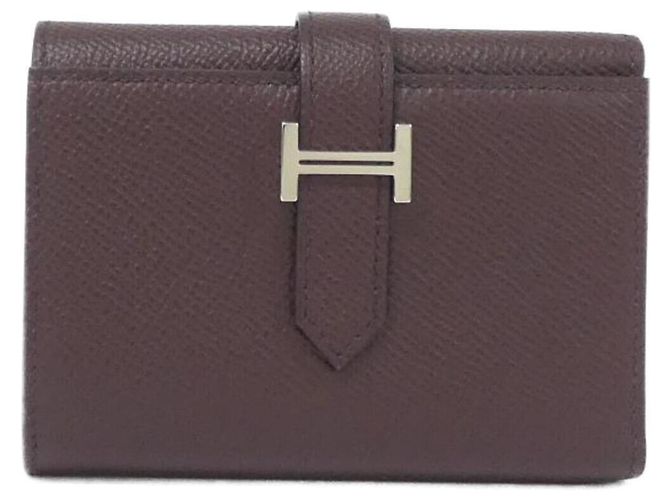 Hermès Hermes Bearn Combination Verso Wallet Blue Beige