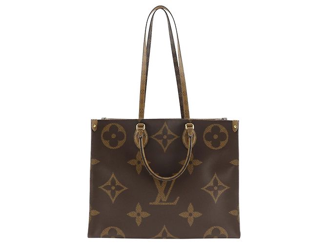 Louis Vuitton Bolsa OnTheGo GM Monograma Reverso Gigante Marrom