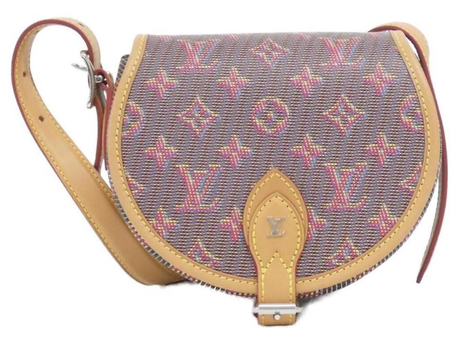 Borsa a Spalla Louis Vuitton Monogram LV Pop Tan Bianco Marrone Rosa