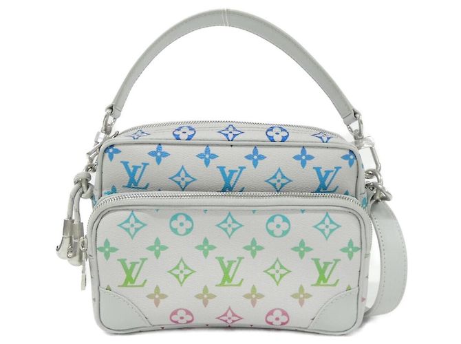 Bolso de mano Nile iridiscente Monogram Louis Vuitton Castaño