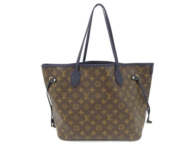 Louis Vuitton Monogram Neverfull Inside Out MM Handtasche Braun