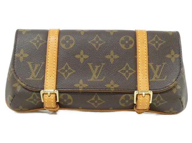 Sac banane Louis Vuitton Monogram Pochette Marel M51159 Marron