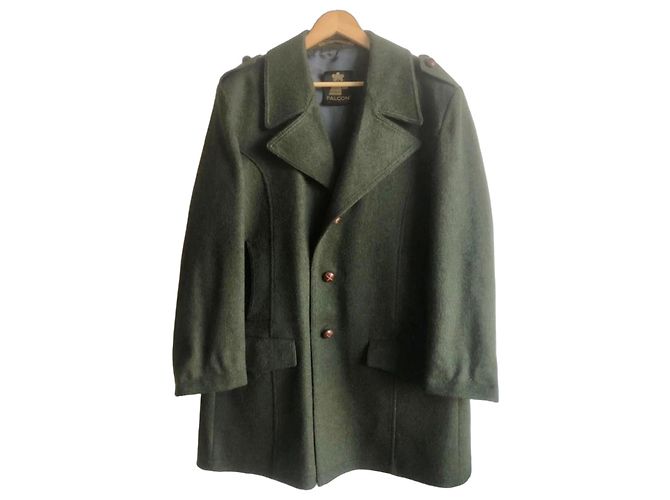 Autre Marque Falcon Loden wool coat pine green