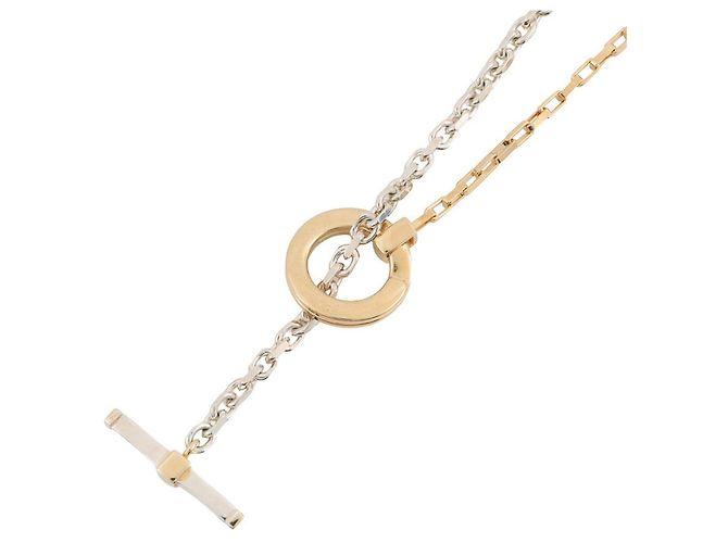 Collar de cadena T-bar de plata Bottega Veneta