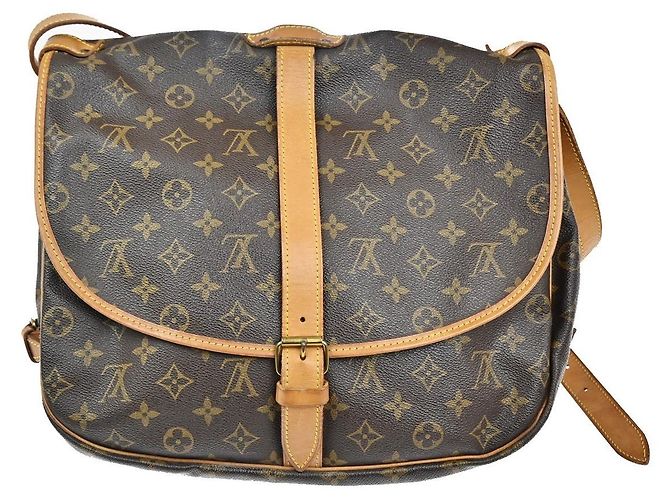 Louis Vuitton Saumur Monogram Canvas 30 Marron