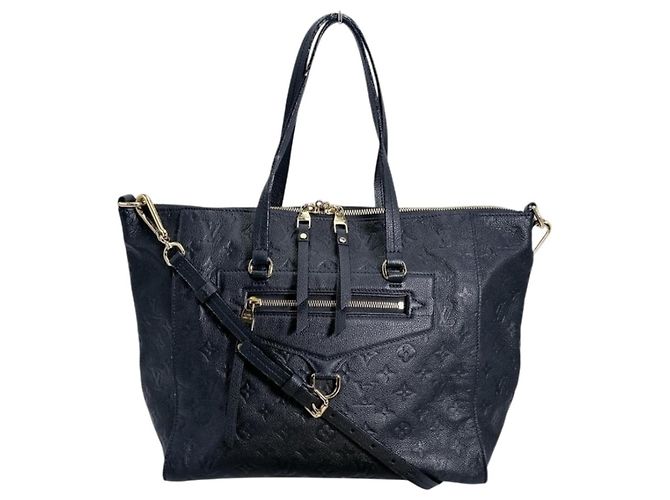 Borsa tote Lumineuse PM Monogram Empreinte Louis Vuitton Nero