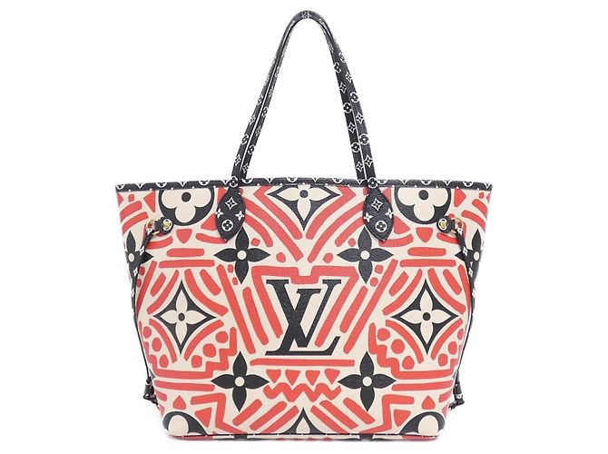 Bolsa Louis Vuitton LV Crafty Neverfull MM Vermelho Cru