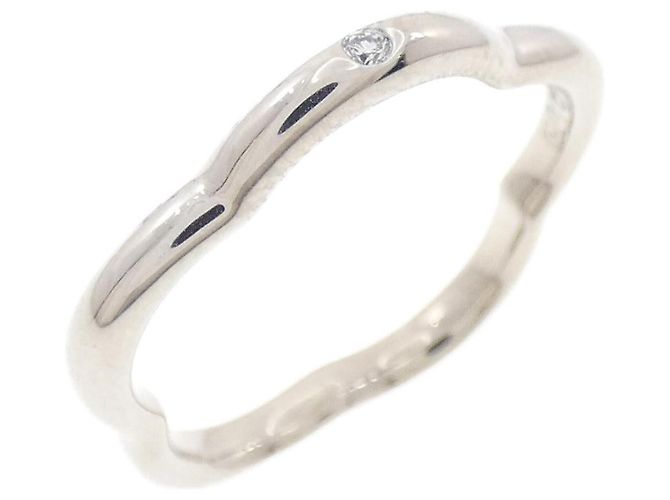 Chanel Camelia Ring aus 750 Weißgold Silber Metallisch
