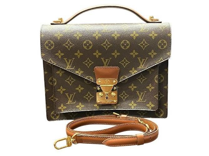 Bolsa 2 em 1 Monceau Monogram Louis Vuitton Marrom