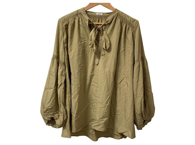 Autre Marque IENA Langarmbluse Grün Khaki