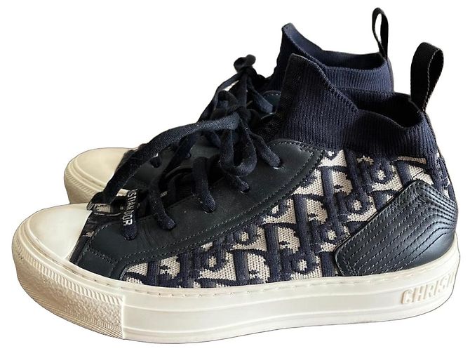 Walk’n’Dior High-Top-Sneaker in Marineblau Weiß