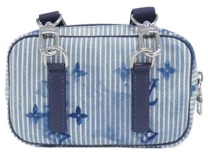 Borsa a Spalla Pochette Monogram Watercolor Louis Vuitton Blu navy