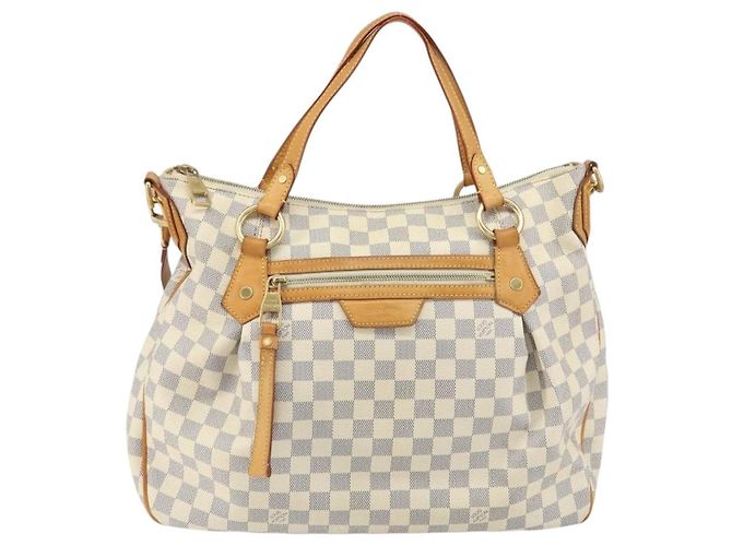 Louis Vuitton Evora Handtasche Damier MM Weiß