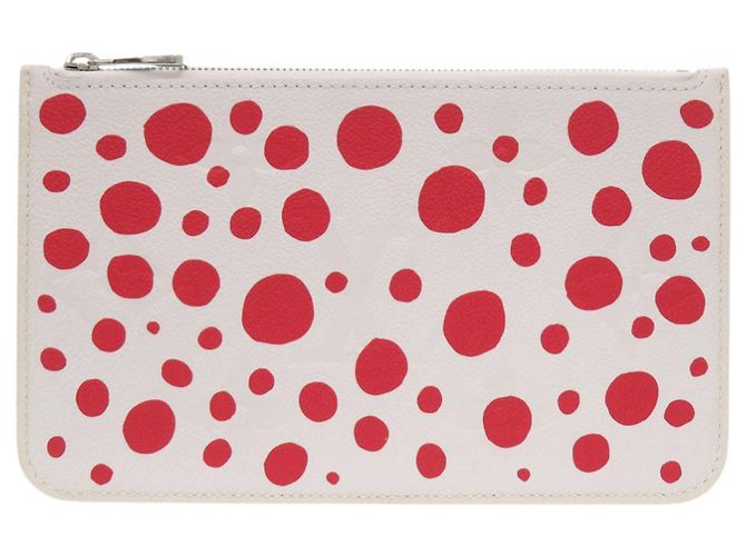 Neverfull Pouch Louis Vuitton Infinity Dot Yayoi Kusama Weiß Rot