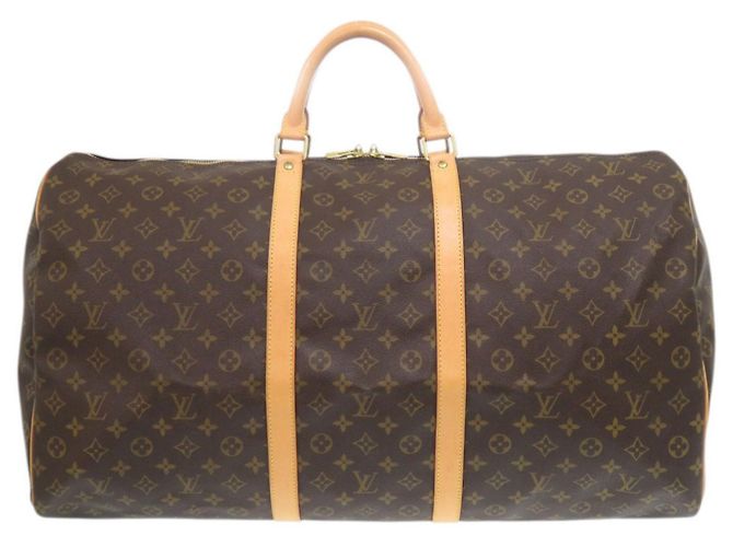 Sac Boston Keepall 60 Monogram Louis Vuitton Marron Monogramme