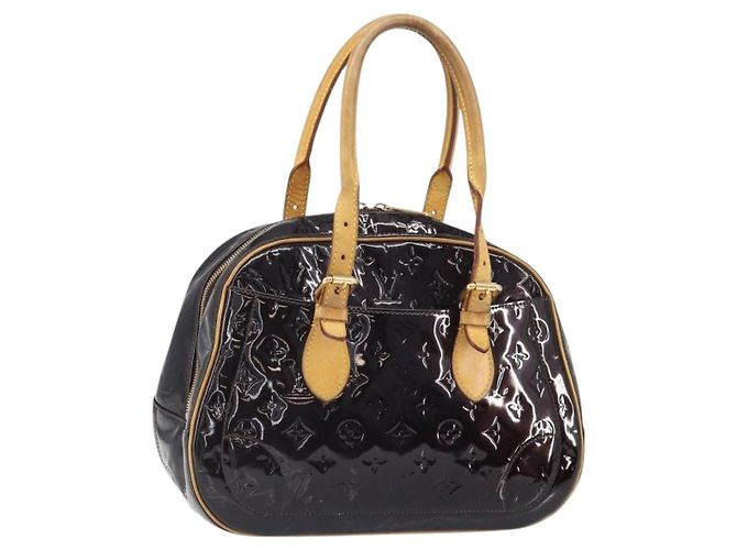 LOUIS VUITTON Handtasche Summit Drive Monogram Vernis Amarante M93516 Auth BA10179 Bordeaux