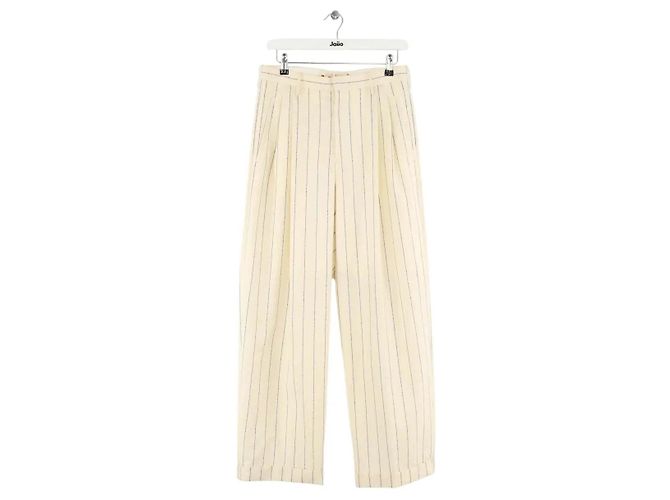 Marni Weite ecru Wollhose Roh