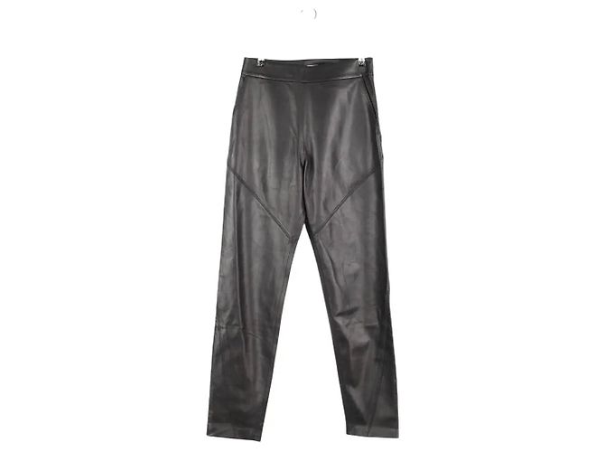 Maison Ullens Schwarze Lederleggings